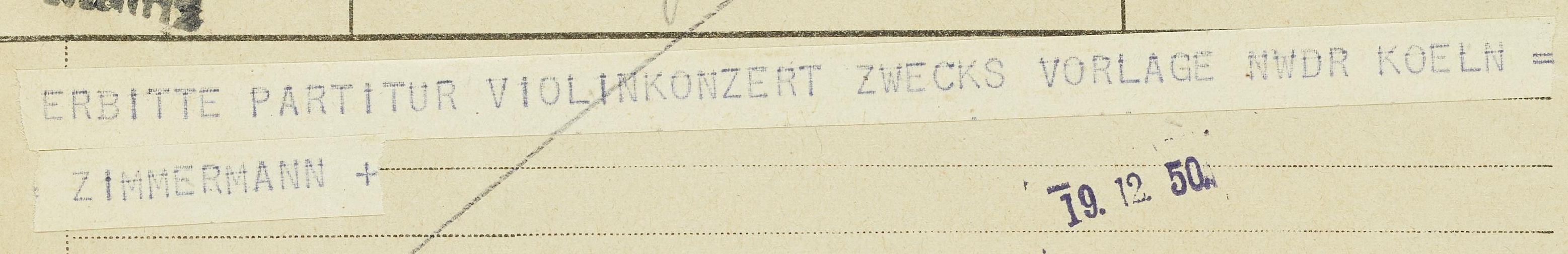Die Abbildung zeigt einen Ausschnitt aus einem Telegramm Zimmermanns, der das anliegende Phänomen illustriert und im Folgenden als Beispiel codiert ist.